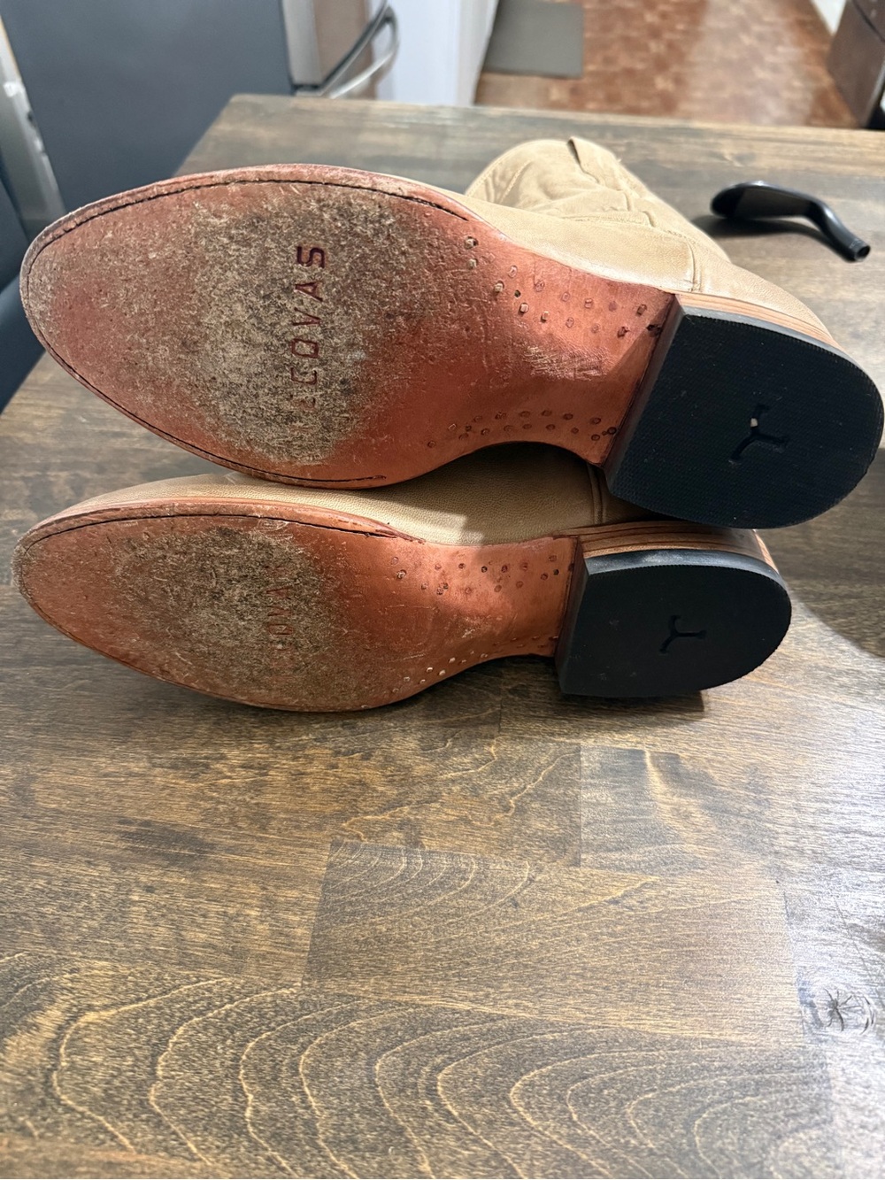 Tecovas The Earl Men's Taupe Leather Western Boots - Picture 5 of 5